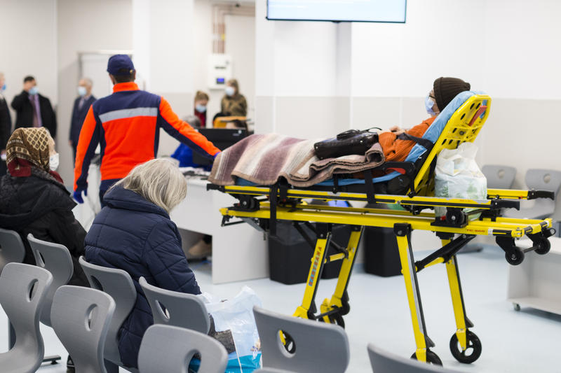 Pacienți în sala de așteptare a Unității de Primiri Urgențe din cadrul Spitalului Clinic de Urgență Pius Brinzeu din Timișoara, Foto: Inquam Photos / Cornel Putan